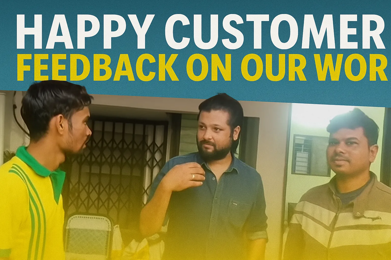 happy customer feedback